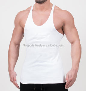 Camiseta sin mangas de compresión personalizable para hombre, camiseta para correr, camiseta acanalada para gimnasio, ropa atlética de punto lavada - Product Image 1