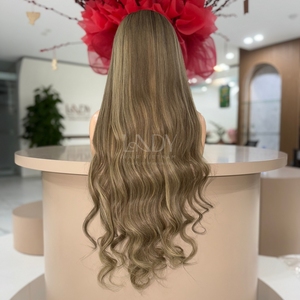 Peluca de Cabello Humano Vietnamita 100% Natural de Alta Calidad, Pelucas con Frente de Encaje, Cabello Ondulado - Product Image 6