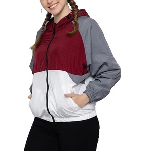 Chaqueta de nailon OEM personalizada para mujer, chaqueta cortavientos Anorak a prueba de viento con chaqueta cortavientos transpirable - Product Image 3