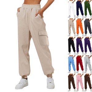 Plus Size Sweatpants for High Waisted Baggy Jogger Cargo Pants Trendy Comfy Fleece Lined Trouser with Pockets - Product Image 3