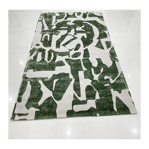 Teintures végétales écologiques Laine Bambou Viscose Tencel Peluche Soie de luxe Toutes conceptions Couleurs Tailles Tapis Fait à la main Ignifuge - Product Image 3