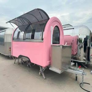 Popular Small Mobile Coffee Shop Cart <b>Towable</b> Food Trailer Full Kitchen for Coffee Pizza BBQ Hotdog Ice Cream Aluminum - Product Image 3