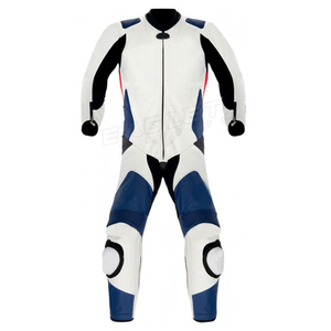 Veste de sport unisexe personnalisée de haute qualité Taille XL Combinaison de motard en cuir pour hommes pour les sports de course et de moto - Product Image 5