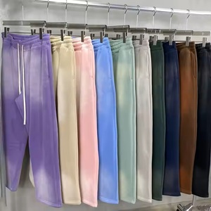 Straight Leg Sweat <b>Pants</b> <b>Vintage</b> Joggers 100% Cotton Acid Wash Sweatpants OEM Clothing Streetwear Polar Fleece High Quality - Product Image 4