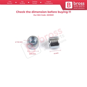 BCR001 BCR001 สายเคเบิลรีเลย์หน้าต่าง สายรัด ปลายสาย หมุดยึด 5x4/1.6 มม. 100 ชิ้น - Product Image 5