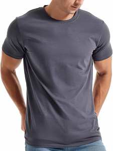 Haute qualité décontracté hommes T-Shirts Style Hipster doux confortable exercice quotidien personnalisé col rond manches courtes 180 grammes blanc - Product Image 5