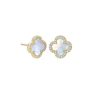 Pendientes de Aro y con Perno de Latón con Diseño Vintage de Etiqueta Negra, con Engaste de Concha, Patrón Floral y Geométrico, para Regalo de Fiesta - Product Image 1