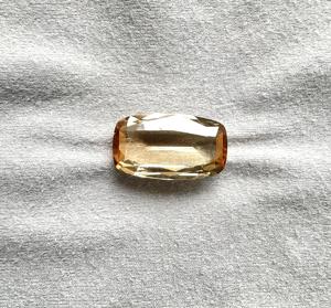 พลอยทัวร์มาลีนสีเหลือง 20.33 กะรัต ทรงคุชชั่น เจียระไนเหลี่ยม  เปลี่ยนสีได้ สำหรับทำเครื่องประดับคุณภาพสูง คุณภาพธรรมชาติ - Product Image 1