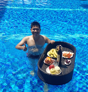 ถาดโลหะหวายลอยน้ำสำหรับอาหารเช้าทำจากเวียดนาม - Product Image 1