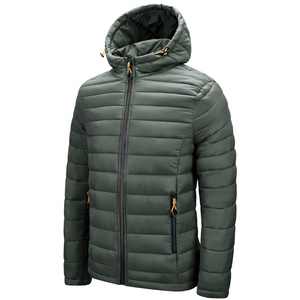 Unisex <b>Lightweight</b> Waterproof Eco-Friendly Quilted Puffer <b>Jacket</b> with Hood Zipper Closure Winter <b>Casual</b> Outwear ODM - Product Image 1