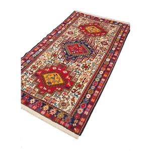 Tapis en laine et soie noué à la main Kiaan Pae-5270, motif médaillon rouge et orange, 9x12, pour la décoration de salon d'adolescents, pour usage domestique - Product Image 2