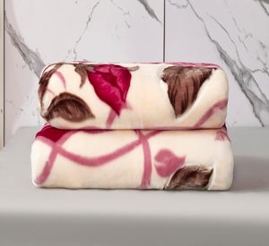 Polyester <strong>Throw</strong> Blanket Double-layer Warm Thickened <strong>for</strong> Winter Super Soft Warm Cozy Raschel <strong>King</strong> <strong>Size</strong> Plush Blanket Double <strong>Bed</strong> - Product Image 5