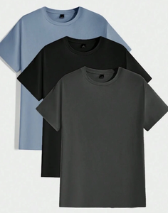 Loose Fit Camiseta de algodón para hombre Logotipo digital personalizado Estampado Oversized Vintage Street Style - Product Image 1