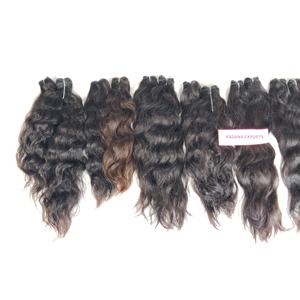 Extensions de cheveux humains naturels à bas prix pour femmes noires, cheveux indiens ondulés bruts, tissage à double trame, cuticules alignées, couleur naturelle - Product Image 2