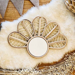 Panneaux de nom de chambre d'enfants décoration meilleure vente rotin naturel panneau mural personnalisable décoration de chambre d'enfant - Product Image 4