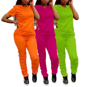 Conjunto de Uniforme Médico Atlético Moderno para Mujer, de Alta Calidad, con Cuello en V y Pantalones de Yoga - Product Image 6