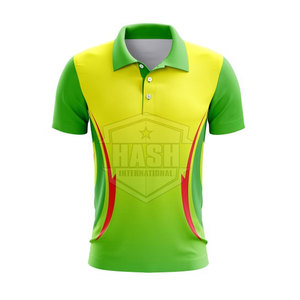 เสื้อคริกเก็ตครึ่งแขนโพลีเอสเตอร์ เสื้อคริกเก็ตระบายอากาศคุณภาพสูงสําหรับสวมใส่ทีม - Product Image 4