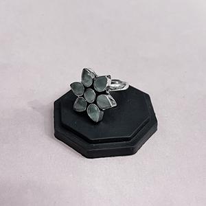 Anillo de Plata Oxidada con Flor Bohemia para Regalo Infantil - Product Image 2