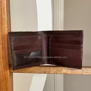 ใหม่ดอกไม้มือเครื่องมือกระเป๋าสตางค์หนังแฮนด์เมดบัตรเครดิตกระเป๋าสตางค์สองพับมือเย็บหนังแท้กระเป๋าสตางค์ผู้ชายตะวันตก - Product Image 5