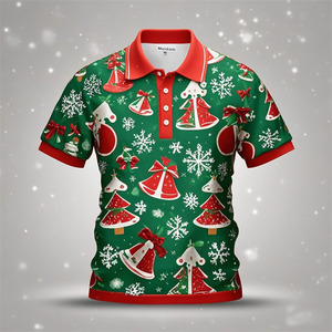 Camisa de Golf de Poliéster Sólido Antiarrugas de Diseño de Fabricación con Bolsillo, Manga Corta, Tejido Jersey, Estilo Casual para Hombre - Product Image 3