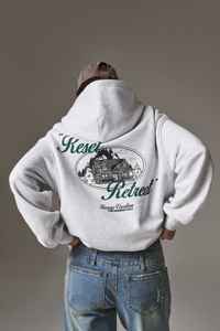 Sudadera con capucha antiarrugas y transpirables para mujer, Sudadera con capucha de reinicio de gran tamaño de Marga gris de calidad superior para mujer, Sudadera con capucha de gimnasio - Product Image 4