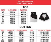 Personnalisé Richwears Adultes Unisexe Uniforme De Boxe 2 PCS Top Shorts Professionnel Boxe Vêtements Formation MMA Muay Thai Cage Combat