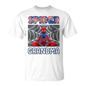 T-shirt promozionale coordinata per la famiglia a tema Spider Grandma Spider per feste di compleanno - Product Image 1