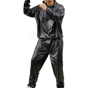Fabricant professionnel de combinaisons de sauna coupe-vent en nylon/polyester sur mesure avec couleur et logo personnalisés, unisexe, vente en gros - Product Image 4