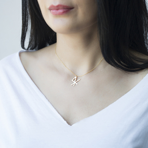 Collar de Plata de Ley 925 Hecho a Mano en Turquía con Diseño del Símbolo de los Vikingos, Significado del Amor, Venta al Por Mayor - Product Image 2