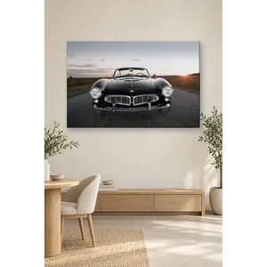 Impression sur toile Fida Black Convertible BMW 507 au crépuscule - Product Image 3
