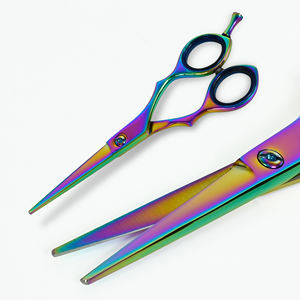 Ciseaux de coiffure professionnels de haute qualité, lame affûtée, pour droitiers, en acier inoxydable, écologiques, fournitures pour salon de coiffure - Product Image 5