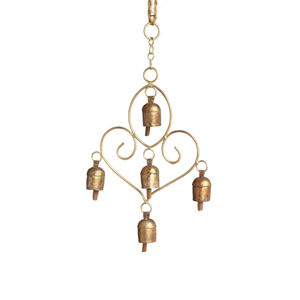ROSHAN HANDICRAFTS <b>Modern</b> Metal Handicraft Eco-Friendly Wall Hanging Wind Chime Bell for Weddings Events (Customizable - Product Image 4