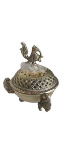 Brûleur à Bakhoor en laiton, dernier design, style arabe du Moyen-Orient, brûleur à encens portable en métal, Bakhoor Incense - Product Image 3