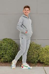 เสื้อมีฮู้ดโอเวอร์ไซส์ผ้าฝ้าย100% สีพื้น - Product Image 5