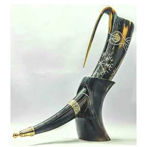 ถ้วยชามสำหรับงานหัตถกรรมแก้วมักรูปควายฮอร์นโกนหนวดที่โกนหนวดแก้วใส่สบู่ทำจากอินเดีย - Product Image 4