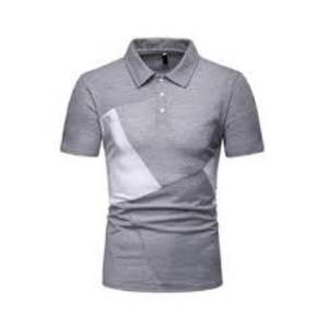 Camiseta de punto de algodón 100% para hombre con cuello alto de moda cuello de algodón orgánico estampado de logotipo personalizado moda económica para hombre - Product Image 6
