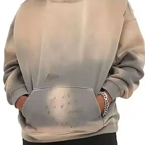 Sweat-shirts à capuche unisexes de haute qualité, 340 grammes, 100% coton, logo personnalisé, poids lourd, grandes tailles, hiver - Product Image 4