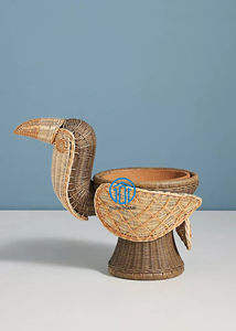 Plantador de animales al por mayor plantador de animales de ratán plantador de animales agitados a mano maceta de plantas vibraciones bohemias - Product Image 2