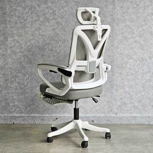 GAK909 Ergonomic Office Swivel Chair <b>Footrest</b> Lift Adjustable Headrest Reclining Feature Durable Foam Fabric Aluminium Iron - Product Image 6