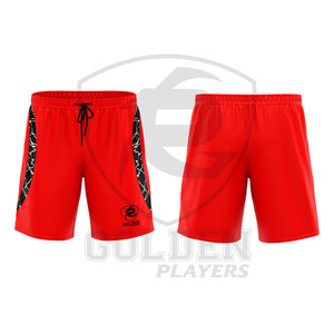 กางเกงขาสั้นใส่วิ่งสำหรับผู้ชายกางเกงขาสั้นผ้ายืดแฟชั่นฤดูร้อนแบบลำลองสีพื้นพิมพ์ซับลิเมชันดีไซน์ใหม่ - Product Image 4