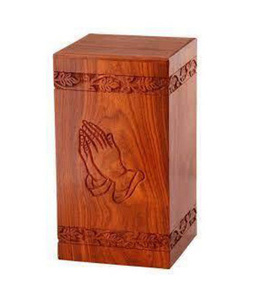 Vente chaude Urnes de crémation en bois modernes Urnes décoratives funéraires faites à la main pour hommes femmes à bas prix - Product Image 1