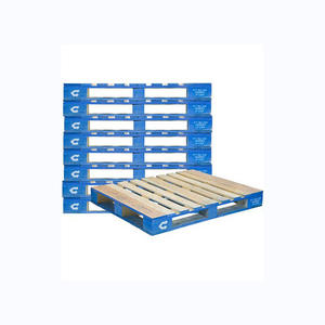 Palette en bois dur 1200x1200mm avec capacité de charge élevée et construction à lamelles robuste - Product Image 1