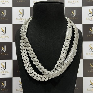 Cadena Fina Personalizada Chapada en Oro con Diamantes, Regalo para Hombre y Mujer, Certificación IGI, Estilo Hip Hop Miami, Cadena Cubana - Product Image 5