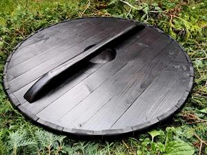 ถ้วยเหล็กคาร์บอนสูงแผ่นชีลด์ไวกิ้งแบบแยกดีไซน์ใหม่มีสไตล์ทำมือปรับแต่งได้ - Product Image 2