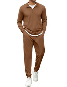 High-quality Reflective Cotton Men's Sportswear Autumn Casual Breathable 500g Sweatshirts and Pants Zipper Jacket Hoodie <b>Set</b> - Product Image 3