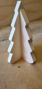 ARBRE DE NOËL LIÉ DÉCORATION ÉCOLOGIQUE CADEAU FAIT À LA MAIN Arbre en bois ornemental Fabriqué en cerisier un arbre pour toute saison - Product Image 4