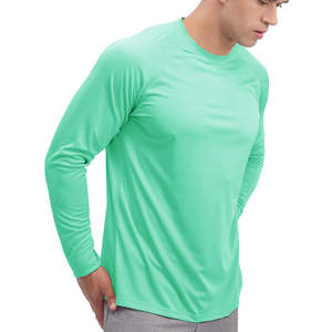 Design Your Own Blank Polyester Upf 50 Fishing t Shirt for Men Wholesale <b>Neon</b> <b>Yellow</b> Sport Long Sleeve Unbranded - Product Image 4