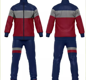 Chándal de sublimación con cremallera completa con tecnología de secado rápido y joggers cónicos perfectos para entrenamiento y sesiones deportivas - Product Image 1