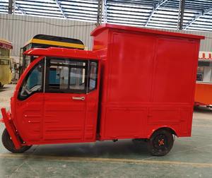 A buon mercato Mobile tre ruote moto Food Truck <span class=keywords><strong>3</strong></span> ruote Tuktuk Foodtruck motore triciclo Mobile cibo CartChocolate macchina per la fusione - Product Image 4