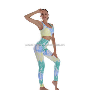 Conjunto de Yoga para Mujer al por Mayor, Talla Grande, Color Sólido, Shorts de Cintura Alta sin Costuras, Body de 2 Piezas, Ropa Deportiva Ecológica para Gimnasio - Product Image 2